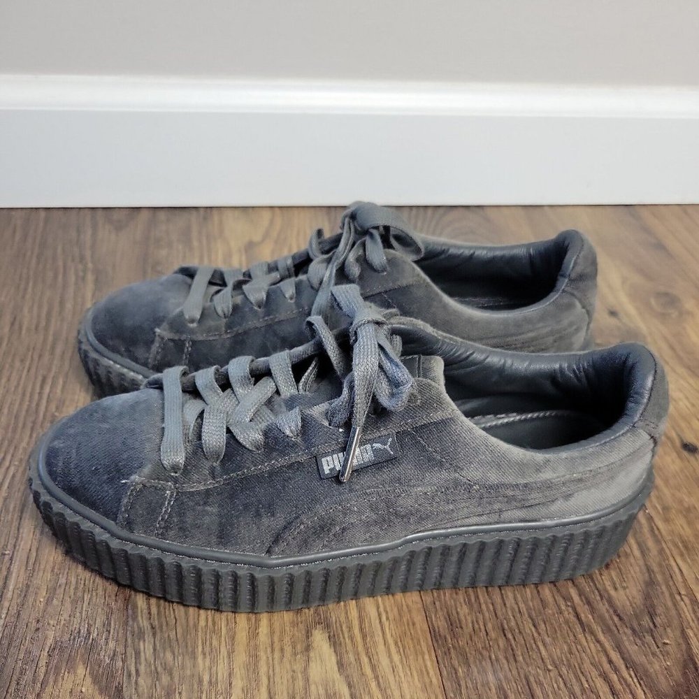 Puma Fenty Rihanna Creepers Shoes Womens 8 Velvet Glacier Gray